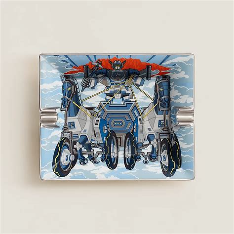 hermes ashtray monkeys|hermes mega chariot ashtray.